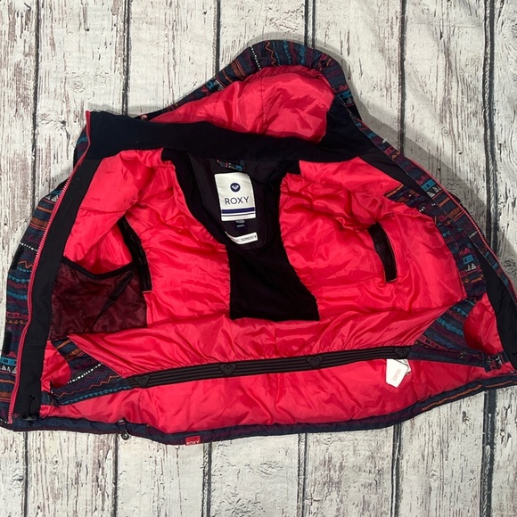 Roxy Snowboarding Ski Skiing Hooded Girls Youth Boys Coat Winter Jacket - Picture 4 of 10